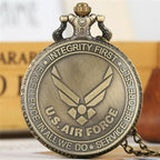 Retro B-29 aeronaves relógio de bolso de quartzo steampunk retro exército militar colar corrente relógio pingente presentes antigos para soldados