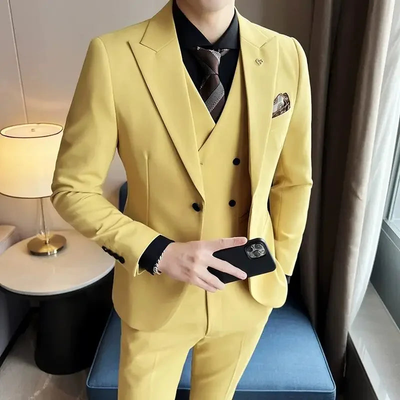 Terno Masculino Trespassado Duplo - Elegância Intemporal