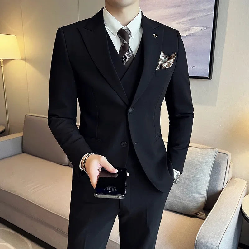 Terno Masculino Trespassado Duplo - Elegância Intemporal