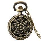 Pouco bronze coroa personagem retro design vintage relógios de bolso para homem com 80cm colar corrente arte antiga colecionáveis