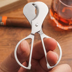 Tesoura de charuto cubana cortador faca cabeça guilhotina portátil aço inoxidável charuto faca cortador perfurador charutos ferramenta fumar