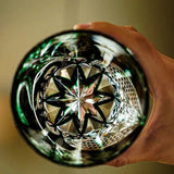 Estilo chinês zodíaco cobra edo kiriko copo de cristal guardião cobra wineglass licor uísque vidro brandy snifter topo lembrança presentes