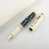 Jinhao 58 caneta tinteiro concha verde/vermelha, cores de alta qualidade f ef, caneta de caligrafia, material de escritório escolar, papelaria