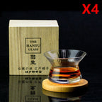 Japonês edo kiriko uísque rotação vidro puro tigela coleção cristal copo de uísque cappie xo brandy snifter limitada caixa de presente de madeira