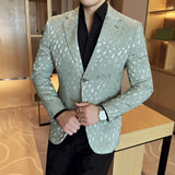 Blazer Masculino Jacquard Estilo Luxuoso - Elegância e Charme para o Outono
