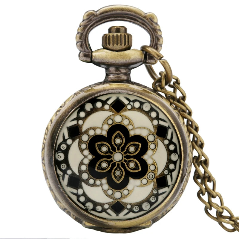 Pouco bronze coroa personagem retro design vintage relógios de bolso para homem com 80cm colar corrente arte antiga colecionáveis