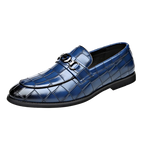 WAERTA-Sapatos De Couro De Luxo Masculino, Mocassins De Cavalo Branco, Deslizamento Formal, Sapatos De Vestir, Casamento, Escritório, Casual, Sapatos Preguiçosos