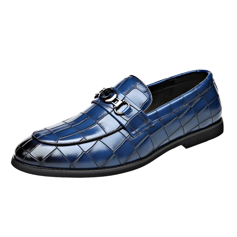 WAERTA-Sapatos De Couro De Luxo Masculino, Mocassins De Cavalo Branco, Deslizamento Formal, Sapatos De Vestir, Casamento, Escritório, Casual, Sapatos Preguiçosos