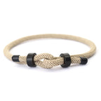 Pulseira ajustável corda vermelha para homens, fecho de aço inoxidável, braclet de ciclismo ao ar livre, grau A, corda de 4mm, presente para ele