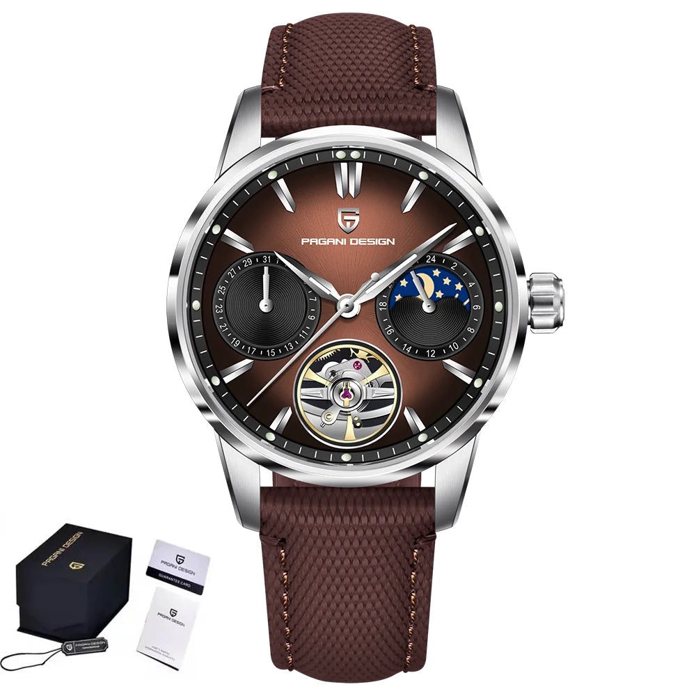 2025 pagani design novo 41mm relógio masculino marca de luxo relógio mecânico automático aço inoxidável 100m à prova dwaterproof água relógio masculino