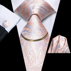 Hi-Tie-Gravatas de seda xadrez de luxo masculinas, conjunto de abotoaduras, design preto, presente de casamento, corrente de gravata moda