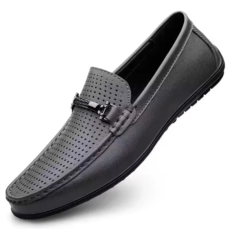 Mocassins Masculinos de Couro Genuíno - Elegância Atemporal