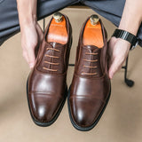 Novos homens vestido sapatos de luxo marca negócios sapatos de couro para homens confortáveis apontou sapato social masculino preto casual sapatos de casamento
