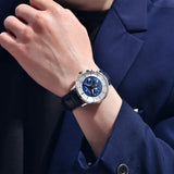 Pagani Design Novo 40mm Fase da Lua Multifuncional Relógio Masculino 100m À Prova D 'Água Vidro Safira Relógio de Quartzo Masculino