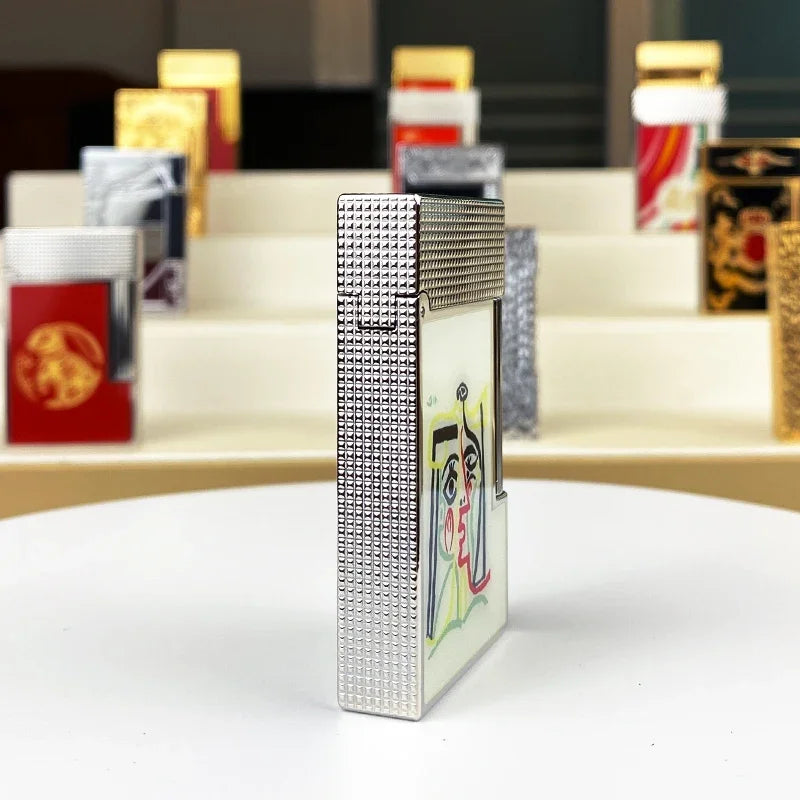 Encendedor de Gas Vintage para Homens e Mulheres, Carcasa de Cigar de Viento, Alta Qualidade, Novo