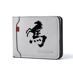 Carteira masculina ultrafina multifuncional casual de couro PU design personalizado elegante