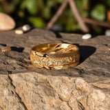 Anel damasco de 8mm para homem anillos bague homme pareja de compromiso joias da moda alianças de casamento casal anéis de noivado personalizados