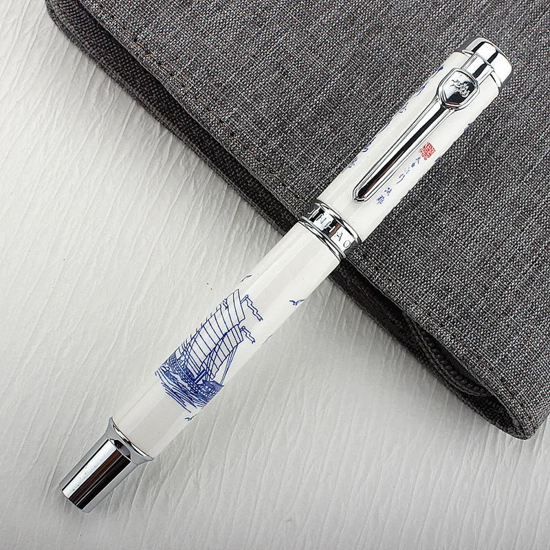 Jinhao 950 estilo simples caligrafia cerâmica caneta fonte extra fina 0.38mm/f 0.5mm nib material escolar de escritório papelaria