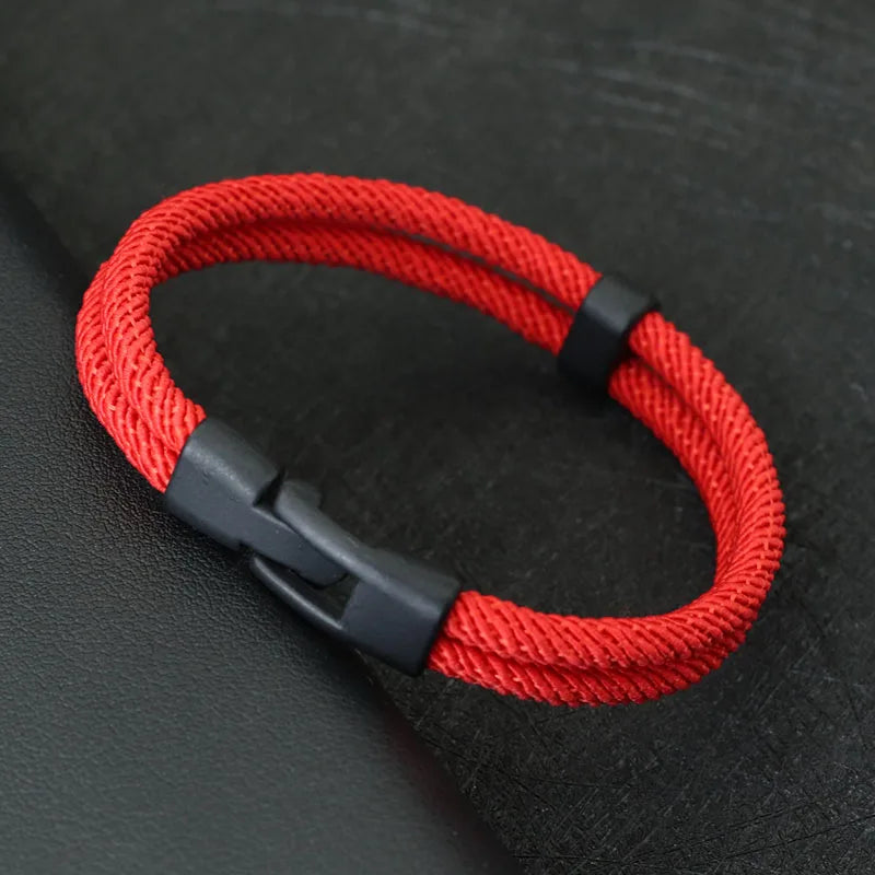 Nova moda masculina pulseira fio dupla camada destacável combinando empilhável braslet acessórios de lazer hombre erkek bileklik