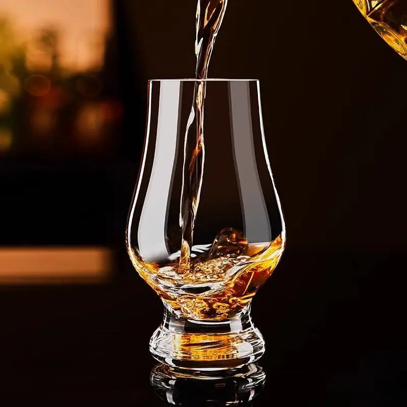 Copo de cristal, copo de aromaterapia, uísque, copo de vinho de barriga grande, conhaque de tulipa, para uso pessoal ou copo de vidro de presente