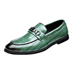 WAERTA-Sapatos De Couro De Luxo Masculino, Mocassins De Cavalo Branco, Deslizamento Formal, Sapatos De Vestir, Casamento, Escritório, Casual, Sapatos Preguiçosos