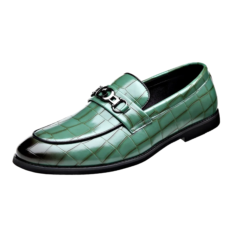 WAERTA-Sapatos De Couro De Luxo Masculino, Mocassins De Cavalo Branco, Deslizamento Formal, Sapatos De Vestir, Casamento, Escritório, Casual, Sapatos Preguiçosos