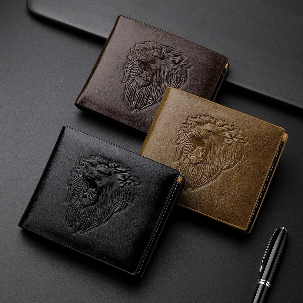 As carteiras masculinas de couro PU são elegantes e personalizadas. Eles são presentes perfeitos para amigos, pais ou namorados