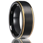 Anéis clássicos de carboneto de tungstênio para homens anillos bague homme pareja de compromiso joias da moda alianças de casamento anel de noivado