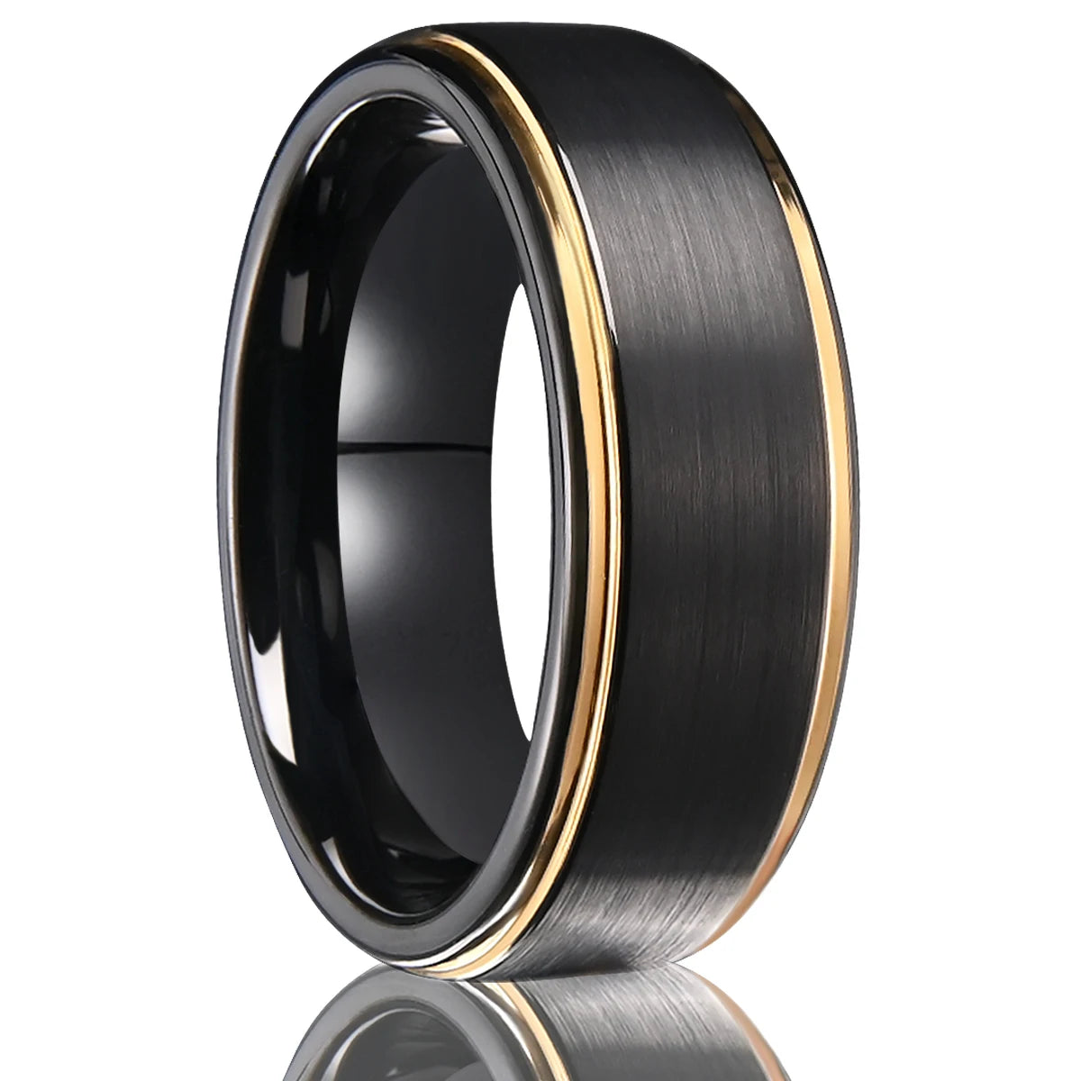 Anéis clássicos de carboneto de tungstênio para homens anillos bague homme pareja de compromiso joias da moda alianças de casamento anel de noivado