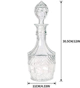 Decantador de licor, garrafa de vidro com rolha hermética, decantador wiskey vodka bourbon para presente, casa, bar, decoração de festa