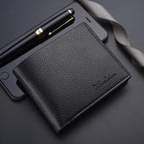 Homens Bolsa Curta Lychee Imprimir Inglês Casual Estilo Zipper Credit Card Wallet