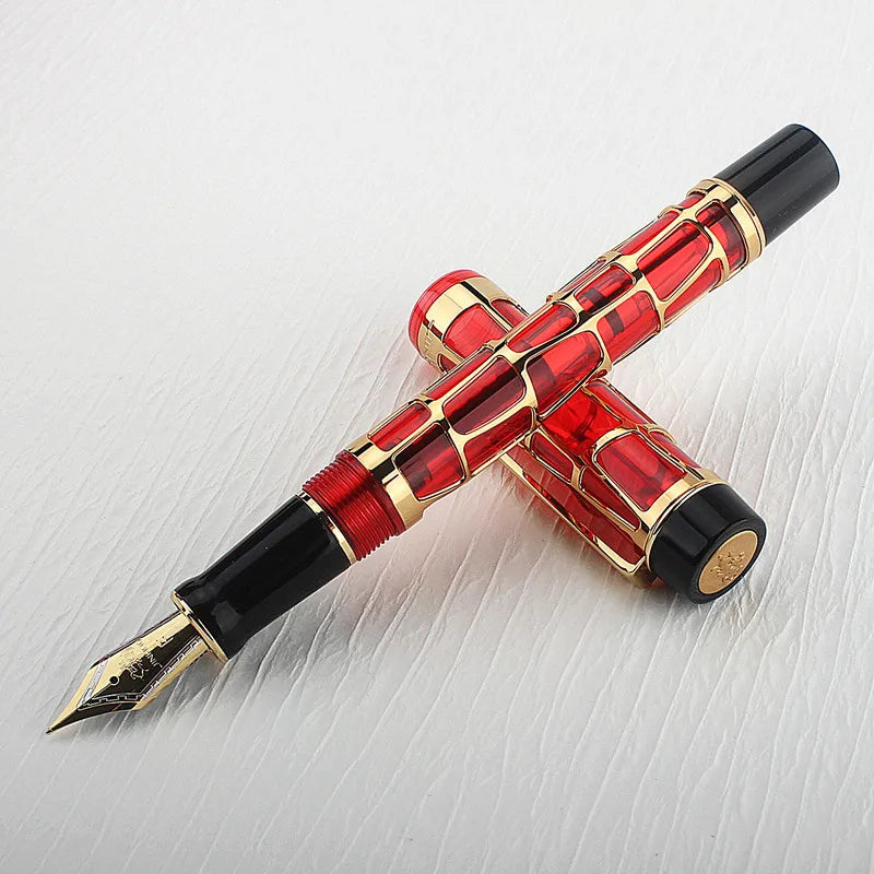 Caneta-tinteiro Jinhao Luxo 18KGP Dourado