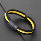 Novidade pulseira de corda milan grau a para homens fivela magnética destacável esportes ao ar livre acampamento braslet acessórios casuais pulseria