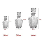 800ml opcional vidro de cristal uísque licor garrafa de vinho vidro decantador de licor