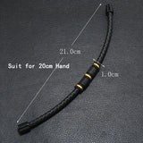 Novo em homens pulseira de couro genuíno romance atrract magentic braclet homme punk jóias acessórios pulseira cabo brazalete presente