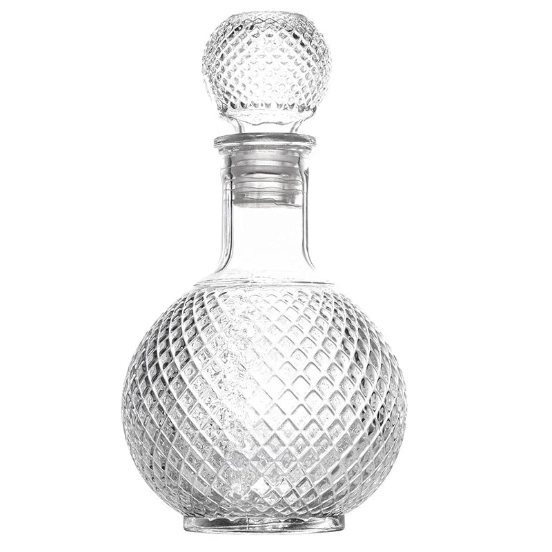 Decantador de licor de vidro 50ml/250ml/500ml/1000ml com rolha de globo hermética, decantador de uísque para álcool, vinho, enxaguatório bucal