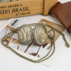 Retro B-29 aeronaves relógio de bolso de quartzo steampunk retro exército militar colar corrente relógio pingente presentes antigos para soldados