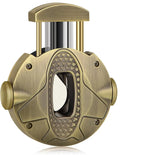 Cortador de charuto 3-1 com lâmina de aço inoxidável, suporte de charuto e rotador de descompressão, cortador de charuto redondo projetado ergonomicamente