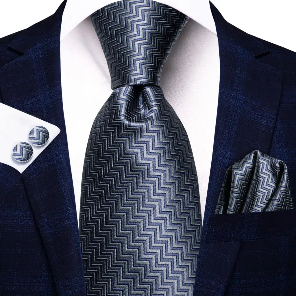 Gravata de presente para homens 2023 nova sálvia verde xadrez marca de moda festa de casamento gravata acessível abotoaduras atacado hi-tie designer
