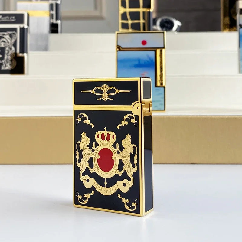 Encendedor de Gas Vintage para Homens e Mulheres, Carcasa de Cigar de Viento, Alta Qualidade, Novo
