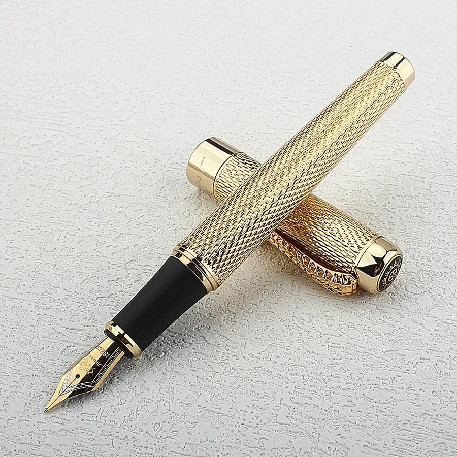 Caneta-tinteiro Jinhao Dragão Ouro - Elegância e Precisão