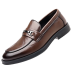 Moda masculina deslizamento-em mocassins de negócios sapatos de couro de alta qualidade cavalheiro sapatos ao ar livre sapatos de escritório lazer maduro-jovem