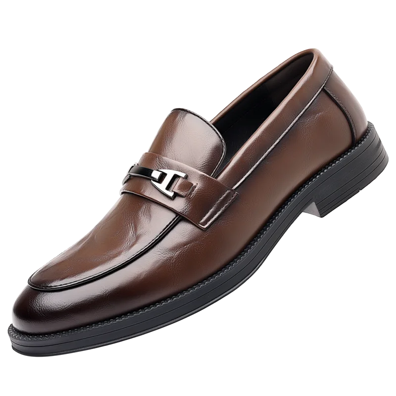 Moda masculina deslizamento-em mocassins de negócios sapatos de couro de alta qualidade cavalheiro sapatos ao ar livre sapatos de escritório lazer maduro-jovem