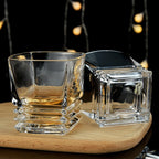 Copo de vinho em forma de pagode quadrado, Copos de uísque, Copa Vintage, Garrafa, Bar Party Canecas, Taça Brandy Transparente, 280ml