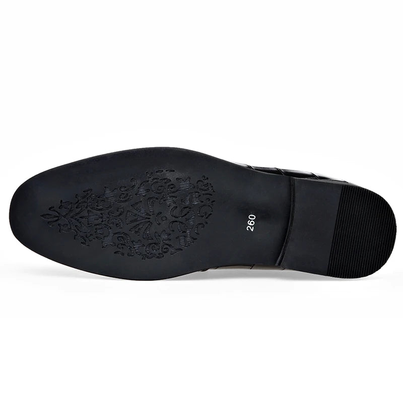 WAERTA-Sapatos De Couro De Luxo Masculino, Mocassins De Cavalo Branco, Deslizamento Formal, Sapatos De Vestir, Casamento, Escritório, Casual, Sapatos Preguiçosos