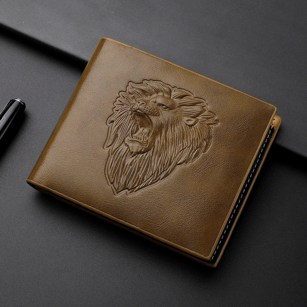 As carteiras masculinas de couro PU são elegantes e personalizadas. Eles são presentes perfeitos para amigos, pais ou namorados
