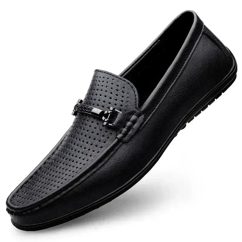 Mocassins Masculinos de Couro Genuíno - Elegância Atemporal