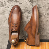 Sapatos casuais de couro genuíno masculino, sapatos de trabalho ao ar livre, vestido de escritório, sapatos de casamento, entrega gratuita, novo, primavera, outono