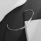 Pulseira de punho simples brilhante de dupla camada de aço inoxidável adequada para homens e mulheres pulseira de punho de duas cores joias de casal