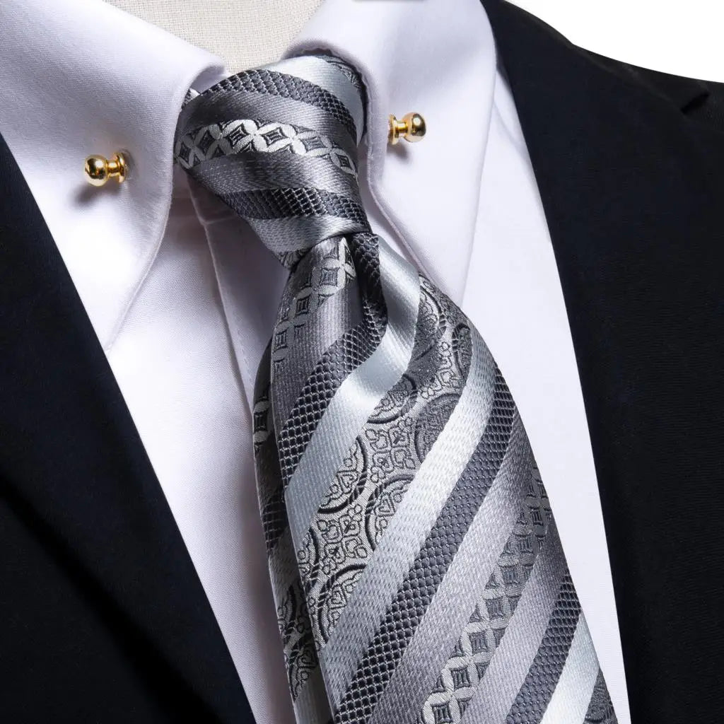 Oi-Tie-gravata azul teal masculina, gravata de alta qualidade, pino de gola dourada, conjunto de abotoaduras sólidas, luxo, novo